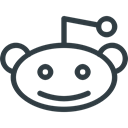 media, Logo, Reddit, Social Black icon