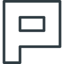 media, Logo, Social, Plurk Black icon