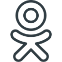 media, Logo, Social, Odnoklassniki Black icon
