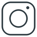 media, Logo, Social, Instagram Black icon