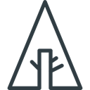 Social, Forest, media, Logo Black icon