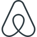 Logo, Social, Airbnb, media Black icon
