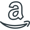 media, Logo, Social, Amazon Black icon
