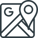 Logo, google, Maps, Brand, Logos, Brands DarkSlateGray icon