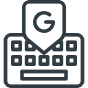 Logos, Brands, Logo, google, Brand, Keyboard DarkSlateGray icon