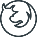 Firefox, Logo, Brand, Logos, Brands DarkSlateGray icon