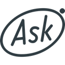 Logo, Ask, Brand, Logos, Brands Black icon