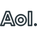 Logo, Aol, Brand, Logos, Brands Black icon