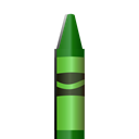 green crayon, Crayon2 Black icon