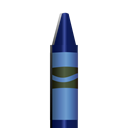 Blue, Crayon Icon