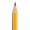 pencil, Lapis, matita, yellow pencil Black icon