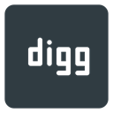 Social, media, Logo, Digg DarkSlateGray icon