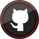 media, Logo, Social, Github DarkSlateGray icon