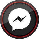 media, Logo, Messenger, Facebook, Social DarkSlateGray icon