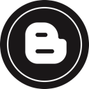 media, Logo, blogger, Social Black icon