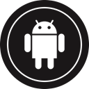 media, Logo, Social, Android Black icon