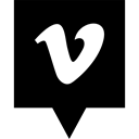 media, Logo, Vimeo, Social Black icon