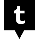 media, Logo, Social, Tumblr Black icon