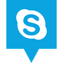 media, Logo, Skype, Social DodgerBlue icon