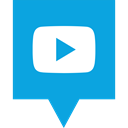 media, play, Logo, Social, youtube DodgerBlue icon