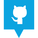 Github, media, Logo, Social DodgerBlue icon