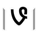 Logo, Social, Vine, media Black icon