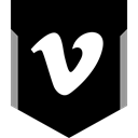 media, Logo, Vimeo, Social Black icon