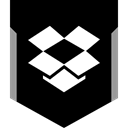 media, dropbox, Logo, Social Black icon