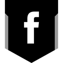 media, Logo, Facebook, Social Black icon