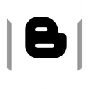 media, Logo, blogger, Social Black icon
