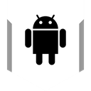 Android, media, Logo, Social Black icon
