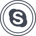 Social, media, Logo, Skype DarkSlateGray icon