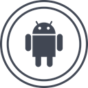 Android, media, Logo, Social DarkSlateGray icon