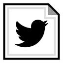 online, twitter, Social, media, Brand Black icon