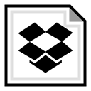 media, dropbox, online, Social, Brand Black icon