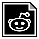 media, online, Reddit, Social, Brand Black icon