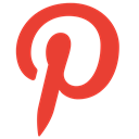 pinterest, network, Logo, Social Crimson icon