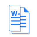 Doc, word, Cut, Ms, File, office Black icon