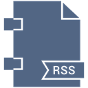 Rss, file format, Extensiom, File DimGray icon