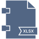 File, xlsx, file format, Extensiom DimGray icon