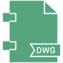 Dwg, document, File, type, Extension MediumSeaGreen icon