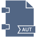 Aut, document, File, Format, Page, Extension DimGray icon