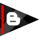 media, online, blogger, Social Black icon