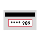 Credit card, Security Code, Cvv, cvc, csc, cv2 Gainsboro icon