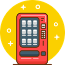 Coffee, snack, cola, soda, Vending, Vending Machine Gold icon