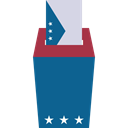 Election, voting, chose, voter, envelope, Box Teal icon