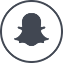 media, online, Social, Snapchat DarkSlateGray icon