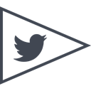 media, flag, twitter, Social Black icon