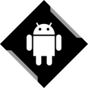 media, share, Channel, Social, Android Black icon