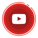 youtube, social media icons Firebrick icon